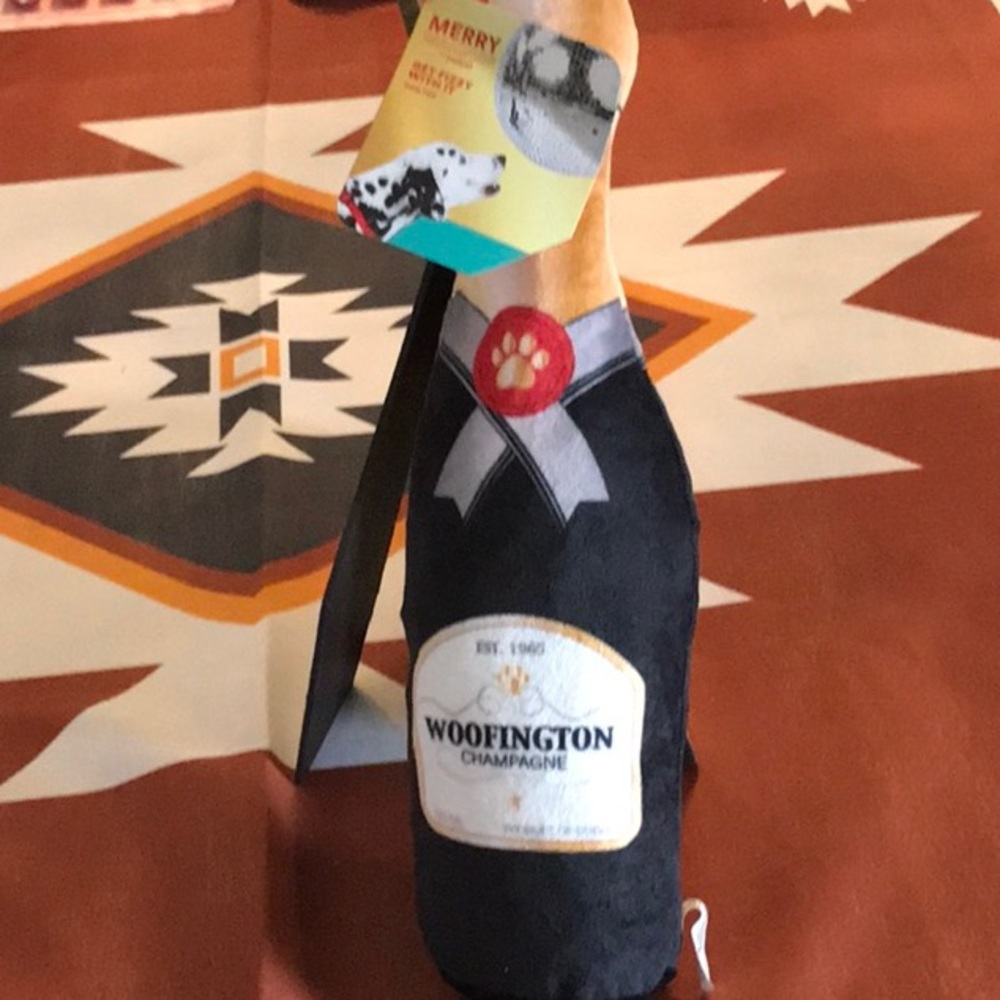 3/for $20 in a BUNDLE - Woofimgton champagne Dog toy